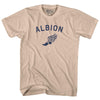 Albion Running Track Winged Foot-Adult Cotton T-shirt by Tribe Lacrosse