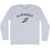 Aldershot Running Track Winged Foot Adult Tri-Blend Long Sleeve T-shirt by Tribe Lacrosse
