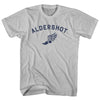 Aldershot Running Track Winged Foot Adult Cotton T-shirt by Tribe Lacrosse