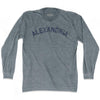 Alexandria Vintage City Adult Tri-Blend Long Sleeve T-shirt by Ultras
