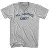 All Casinos Cheat Adult Cotton V-neck T-shirt by Tribe Lacrosse