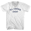 All Casinos Cheat Adult Tri-Blend V-neck T-shirt by Tribe Lacrosse