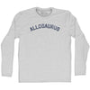 Allosaurus Adult Cotton Long Sleeve T-shirt by Tribe Lacrosse