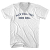 All's Well That Ends Well Adult Cotton V-neck T-shirt by Tribe Lacrosse