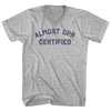 Almost CPR Certified Adult Cotton V-neck T-shirt by Tribe Lacrosse