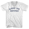 Almost CPR Certified Adult Cotton V-neck T-shirt by Tribe Lacrosse