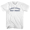 Almost Heaven West Virginia Womens Cotton Junior Cut T-Shirt by Tribe Lacrosse
