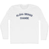 Aloha Brings Change Adult Cotton Long Sleeve T-shirt by Tribe Lacrosse