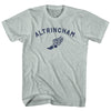 Altrincham Running Track Winged Foot Adult Tri-Blend T-shirt by Tribe Lacrosse
