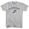 Altrincham Running Track Winged Foot Adult Cotton T-shirt by Tribe Lacrosse