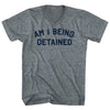 Am I Being Detained Tri-Blend V-neck Womens Junior Cut T-shirt by Tribe Lacrosse