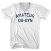 Amateur OB-GYN Adult Cotton V-neck T-shirt by Tribe Lacrosse