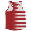 American Flag And Albania Flag Combination Running Racerback Singlet Track Tank Top