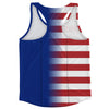 American Flag And American Samoa Flag Combination Running Racerback Singlet Track Tank Top