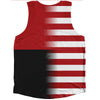 American Flag And Angola Flag Combination Athletic Tank Top