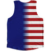American Flag And Anguilla Flag Combination Athletic Tank Top