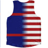 American Flag And Belize Flag Combination Athletic Tank Top