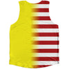 American Flag And Brunei Flag Combination Athletic Tank Top