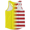 American Flag And Brunei Flag Combination Running Racerback Singlet Track Tank Top