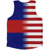 American Flag And Cambodia Flag Combination Athletic Tank Top