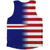 American Flag And Cape Verde Flag Combination Athletic Tank Top