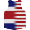 American Flag And Costa Rica Flag Combination Athletic Tank Top