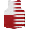 American Flag And Czech Republic Flag Combination Athletic Tank Top