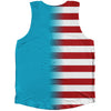 American Flag And DR Congo Flag Combination Athletic Tank Top