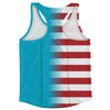 American Flag And DR Congo Flag Combination Running Racerback Singlet Track Tank Top