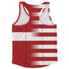 American Flag And Denmark Flag Combination Running Racerback Singlet Track Tank Top