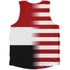 American Flag And Egypt Flag Combination Athletic Tank Top
