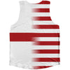 American Flag And England Flag Combination Athletic Tank Top