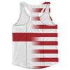 American Flag And England Flag Combination Running Racerback Singlet Track Tank Top
