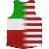 American Flag And Equatorial Guinea Flag Combination Athletic Tank Top
