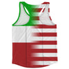 American Flag And Equatorial Guinea Flag Combination Running Racerback Singlet Track Tank Top