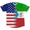 American Flag And Equatorial Guinea Flag Combination Soccer Jersey Made In USA by Tribe Lacrosse