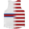 American Flag And Faroe Islands Flag Combination Athletic Tank Top