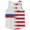 American Flag And Faroe Islands Flag Combination Running Racerback Singlet Track Tank Top