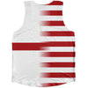 American Flag And Georgia Flag Combination Athletic Tank Top
