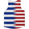 American Flag And Greece Flag Combination Athletic Tank Top