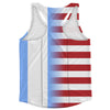 American Flag And Guatemala Flag Combination Running Racerback Singlet Track Tank Top