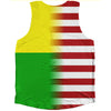 American Flag And Guinea-Bissau Flag Combination Athletic Tank Top