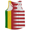 American Flag And Guinea Flag Combination Running Racerback Singlet Track Tank Top