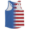 American Flag And Honduras Flag Combination Running Racerback Singlet Track Tank Top