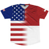American Flag And Indonesia Flag Combination Soccer Jersey Made In USA by Tribe Lacrosse