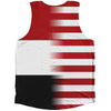 American Flag And Iraq Flag Combination Athletic Tank Top