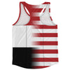 American Flag And Iraq Flag Combination Running Racerback Singlet Track Tank Top