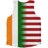 American Flag And Ireland Flag Combination Athletic Tank Top