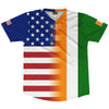 American Flag And Ivory Coast Flag Combination Soccer Jersey Made In USA by Tribe Lacrosse