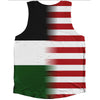 American Flag And Jordan Flag Combination Athletic Tank Top